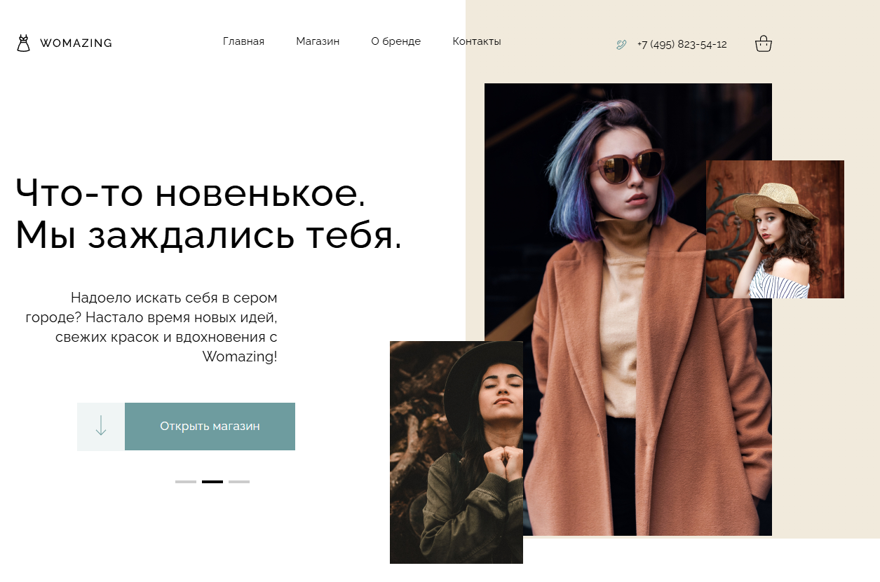 сайт для практики разработки интернет магазинов