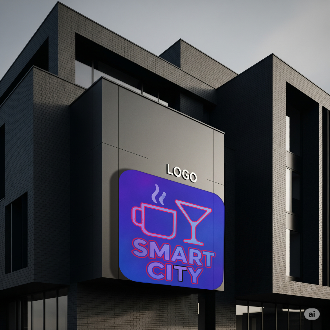 Я сделал логотип современного кафе-бара