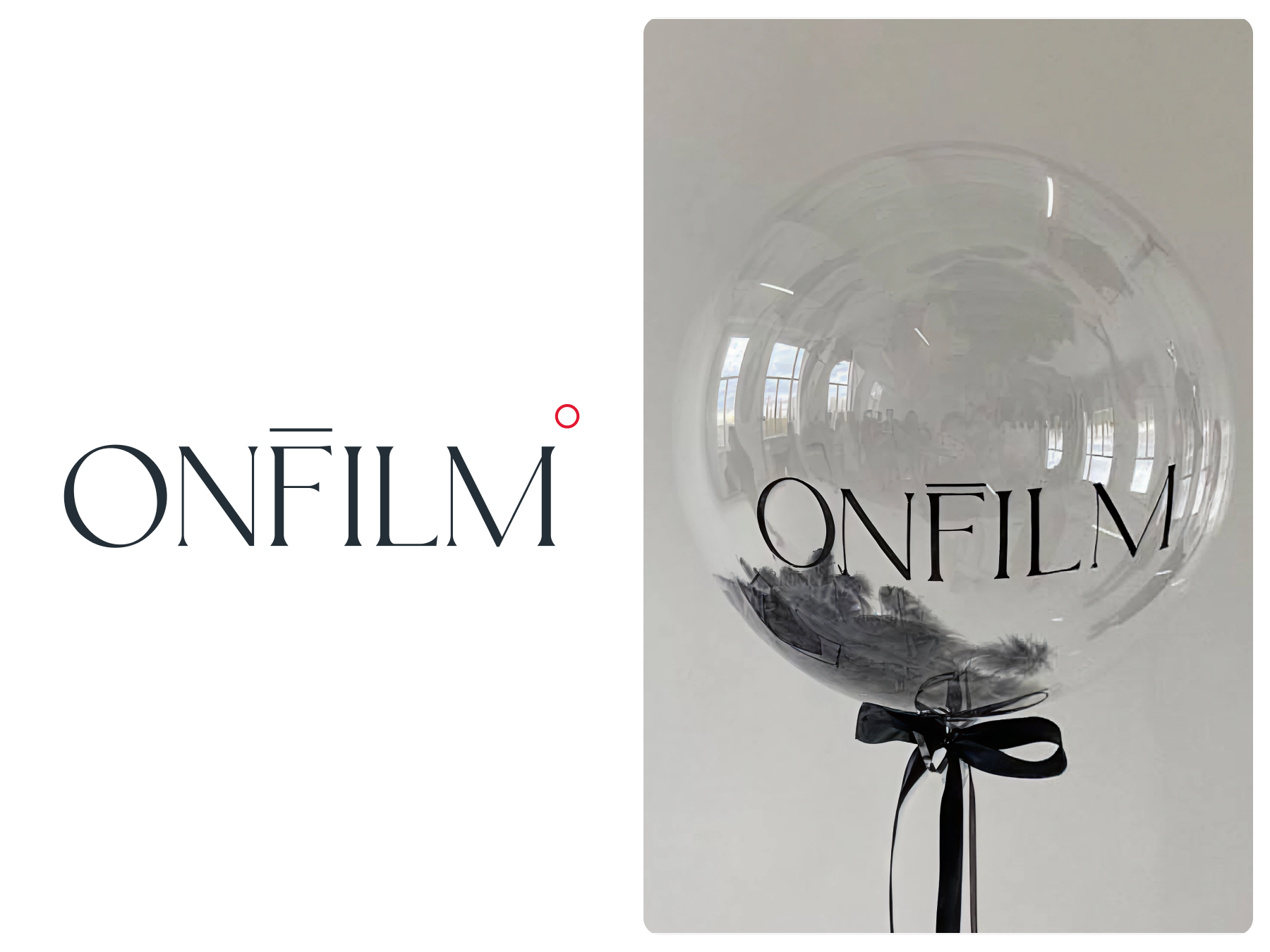 Onfilm — логотип для люксовой фотостудии