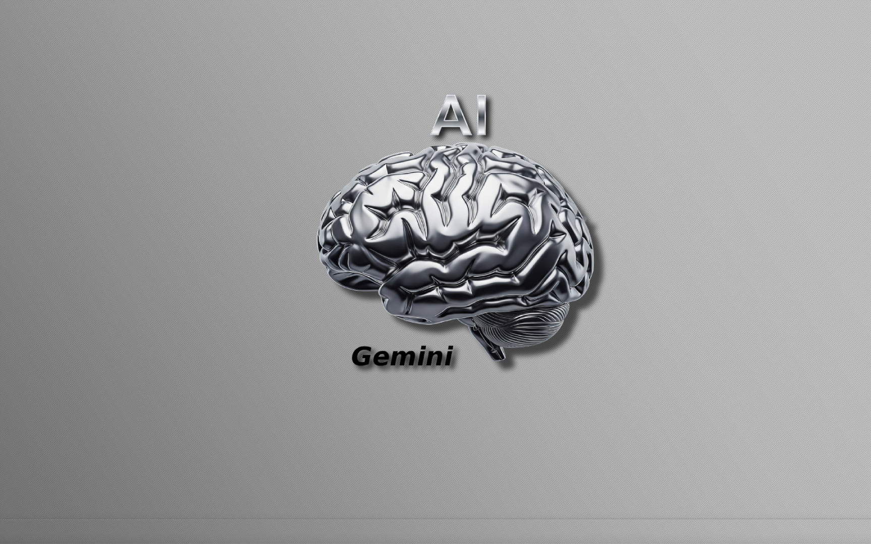 Логотип для AI-ассистента Gemini. Дизайн отражает интеллект, технологии и помощь, используя стилизованный образ мозга.