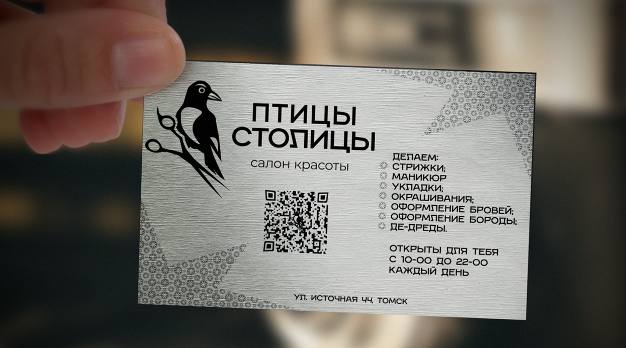 Фирменный стиль для салона красоты Птицы Столицы