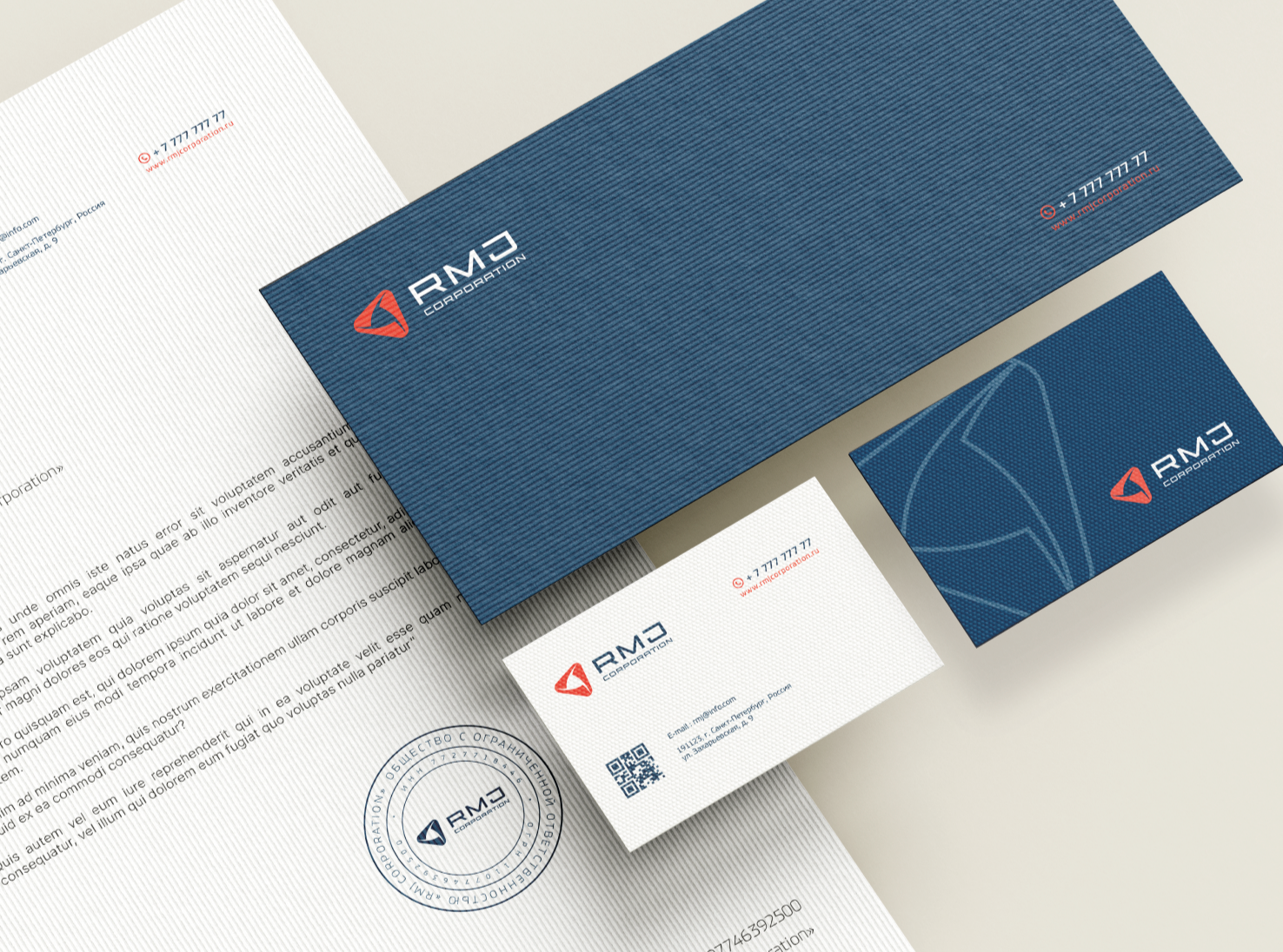 Создание логотипа и фирменного стиля RMG Corporation