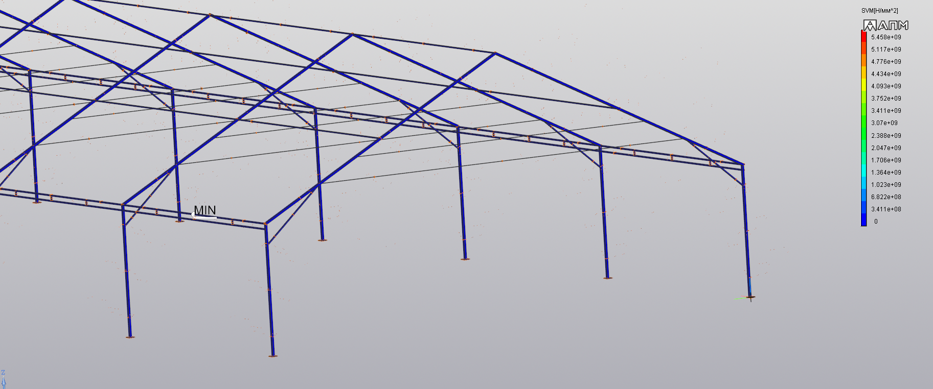 Просчет прочности шатра для мероприятия.