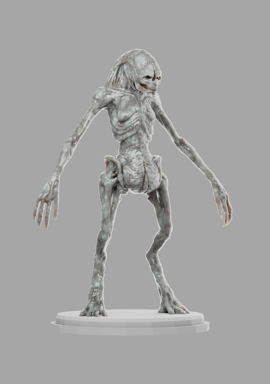 Скульптура персонажа Newborn по мотивам Alien 4 Ressurection