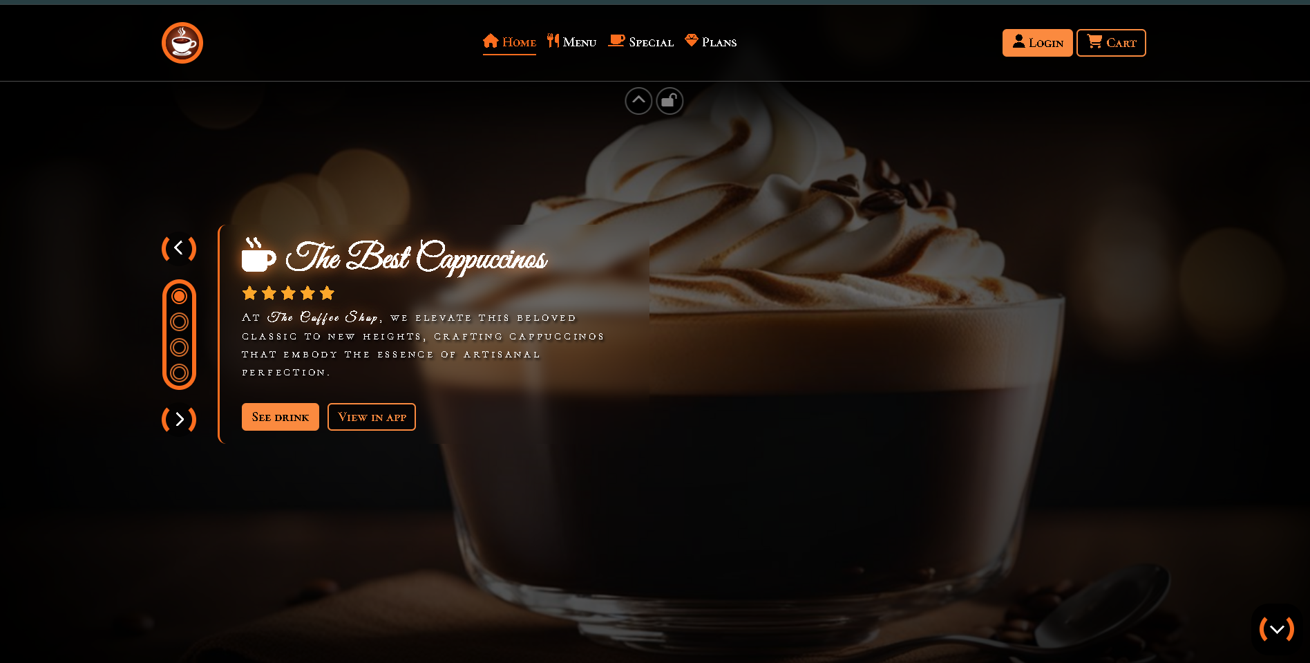 Responsive Coffee Shop Design