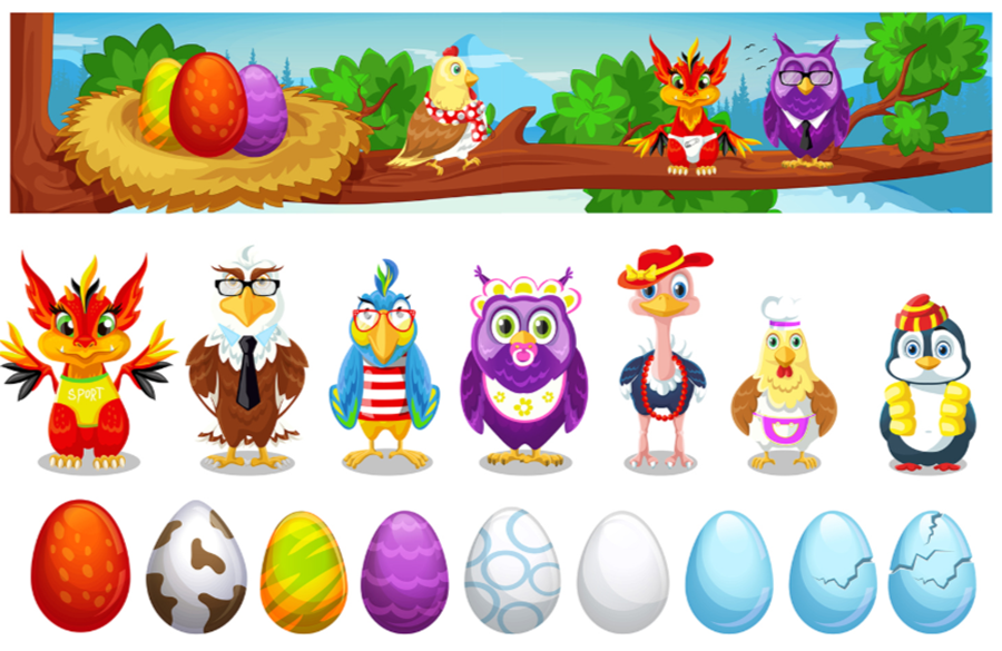 Отрисовка дизайна мобильной крипто игры