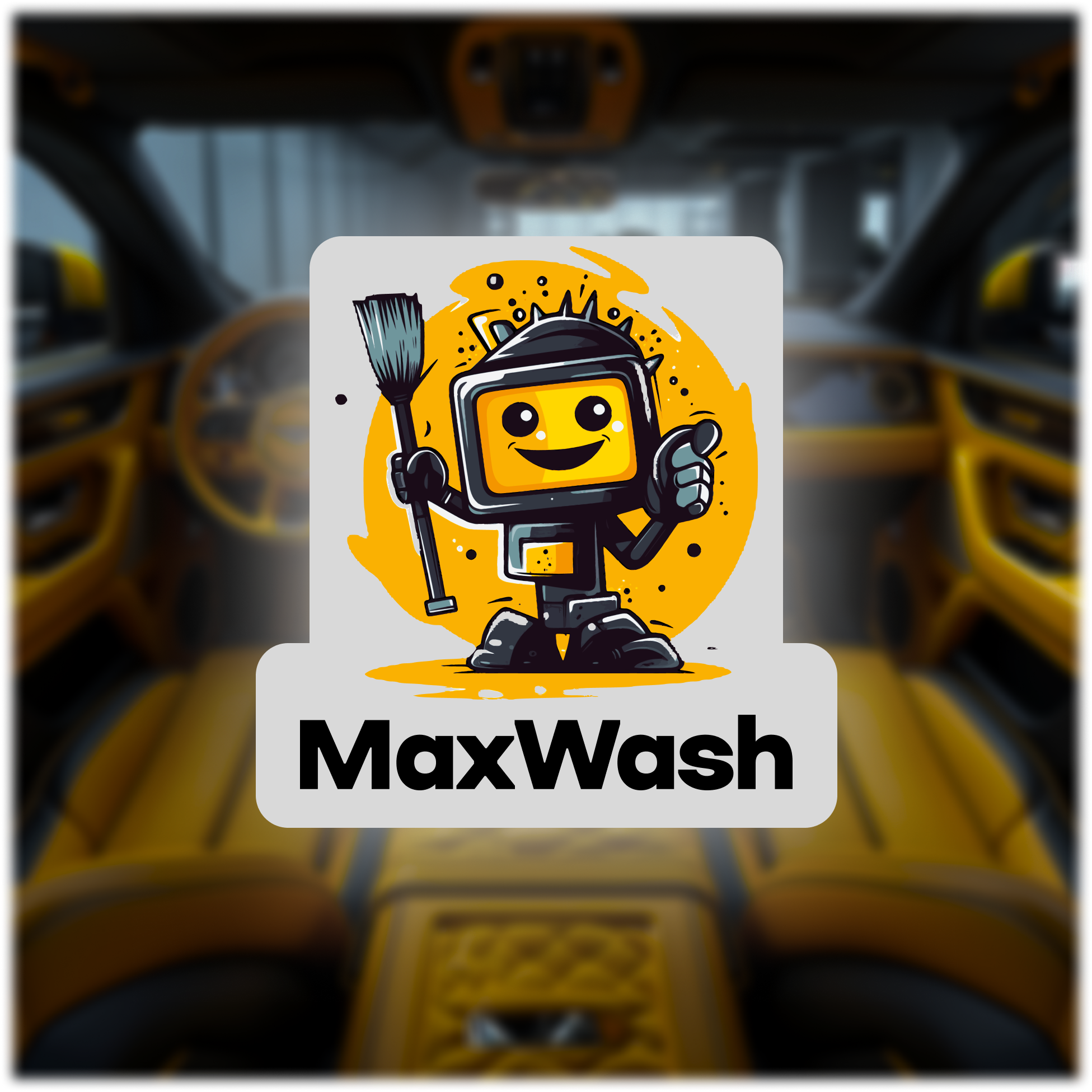 Логотип для Роботизированной автомойки MaxWash