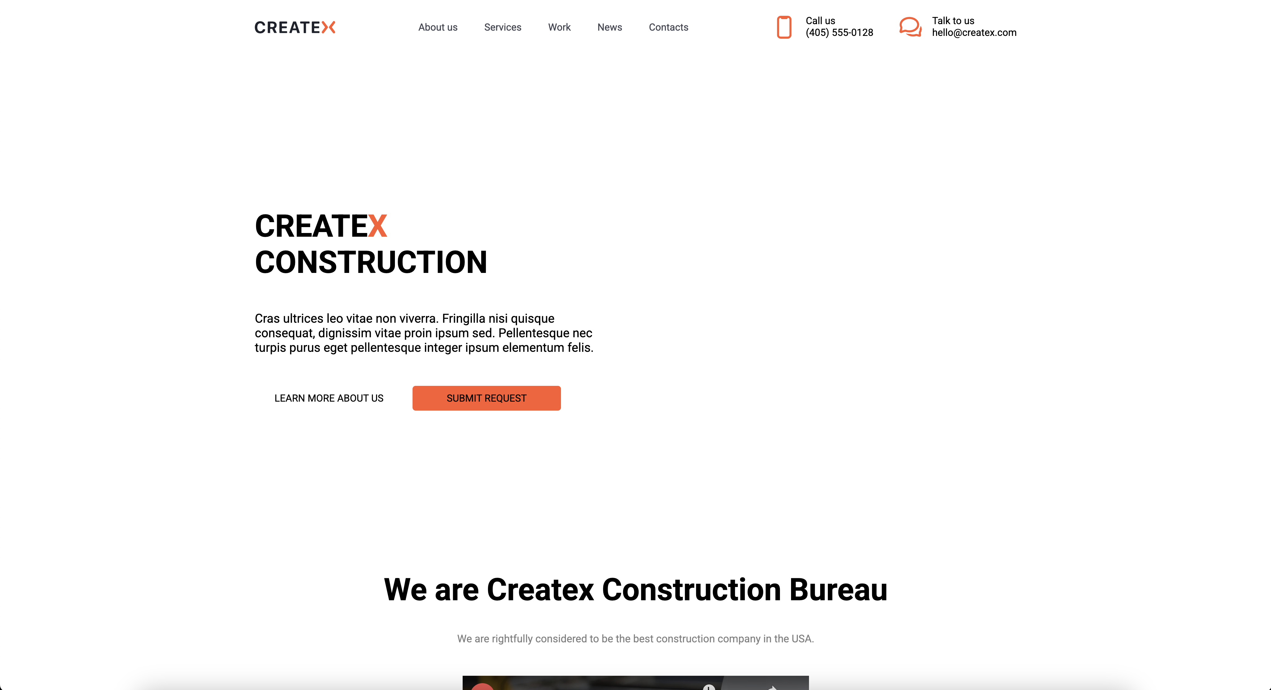 Лендинг для компании