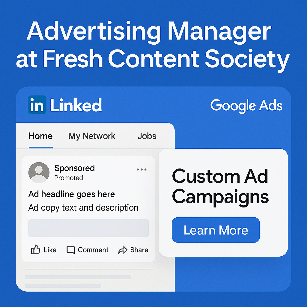 Advertising Manager at Fresh Content Society
