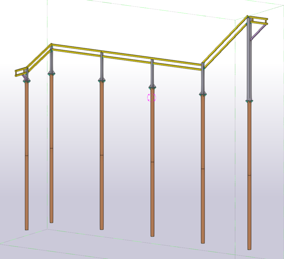 Разработка чертежей КМД. Кабельная Эстакада на сваях, для НПЗ