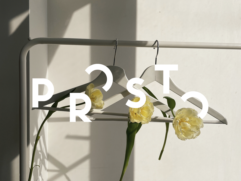 Разработка логотипа и айдентики для бренда качественной базовой одежды prosto-wear.com