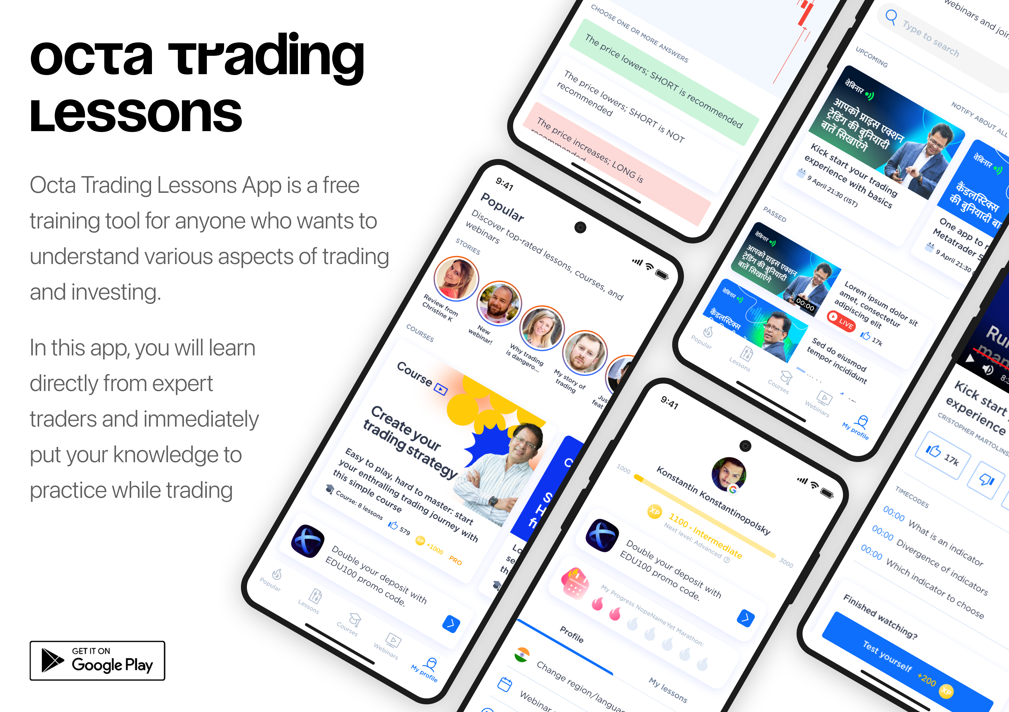 Octa Trading Lessons