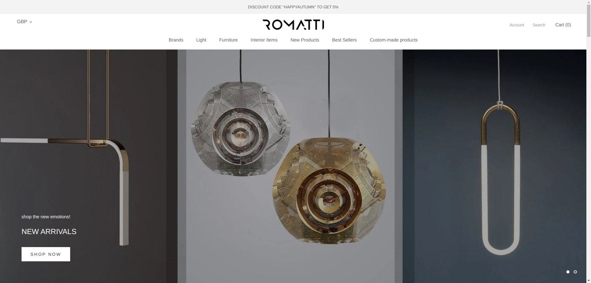 Дизайнерские светильники на заказ, магазин - Shopify