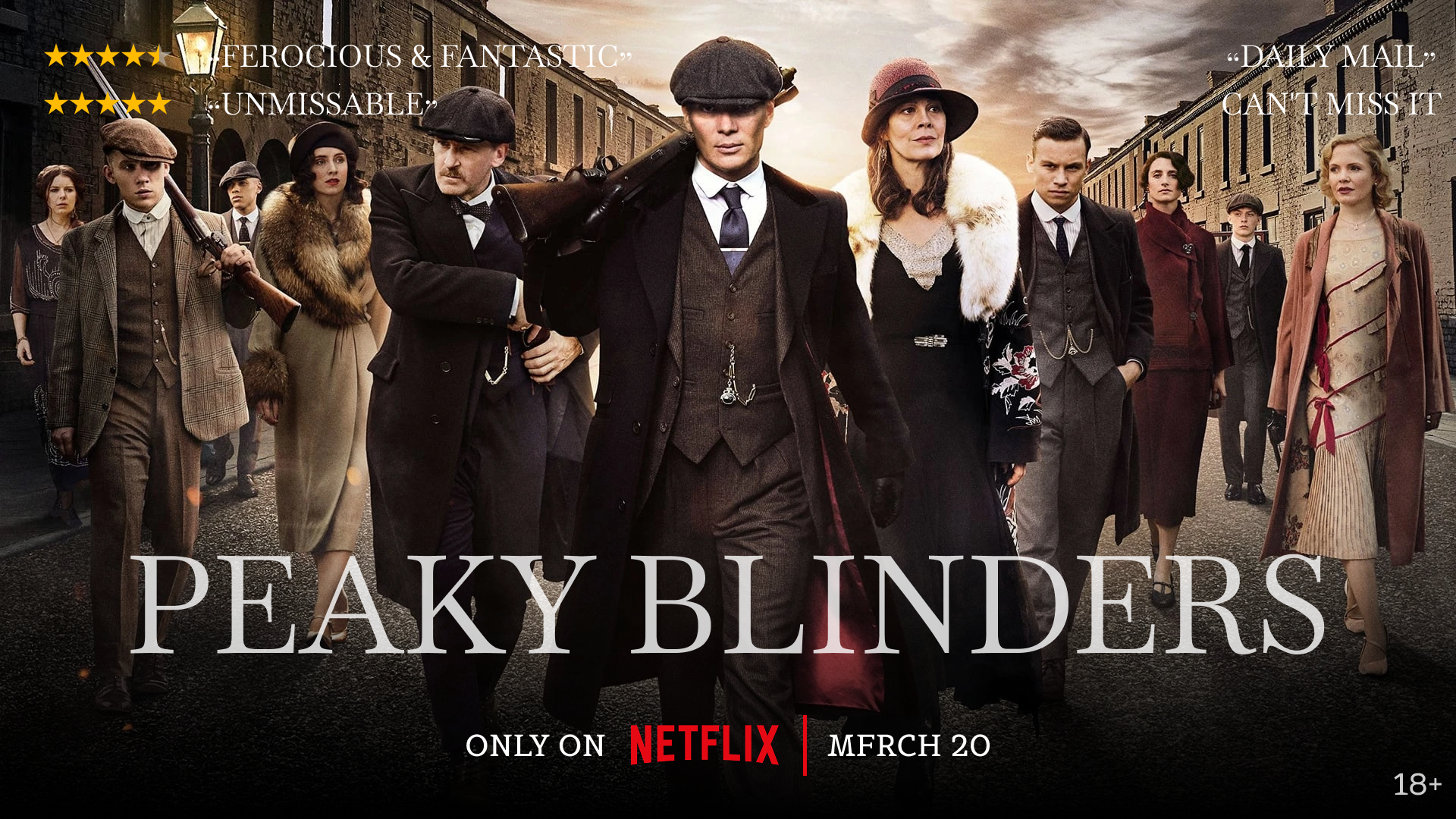 Создание афиши для сериала "Острые козырьки"
