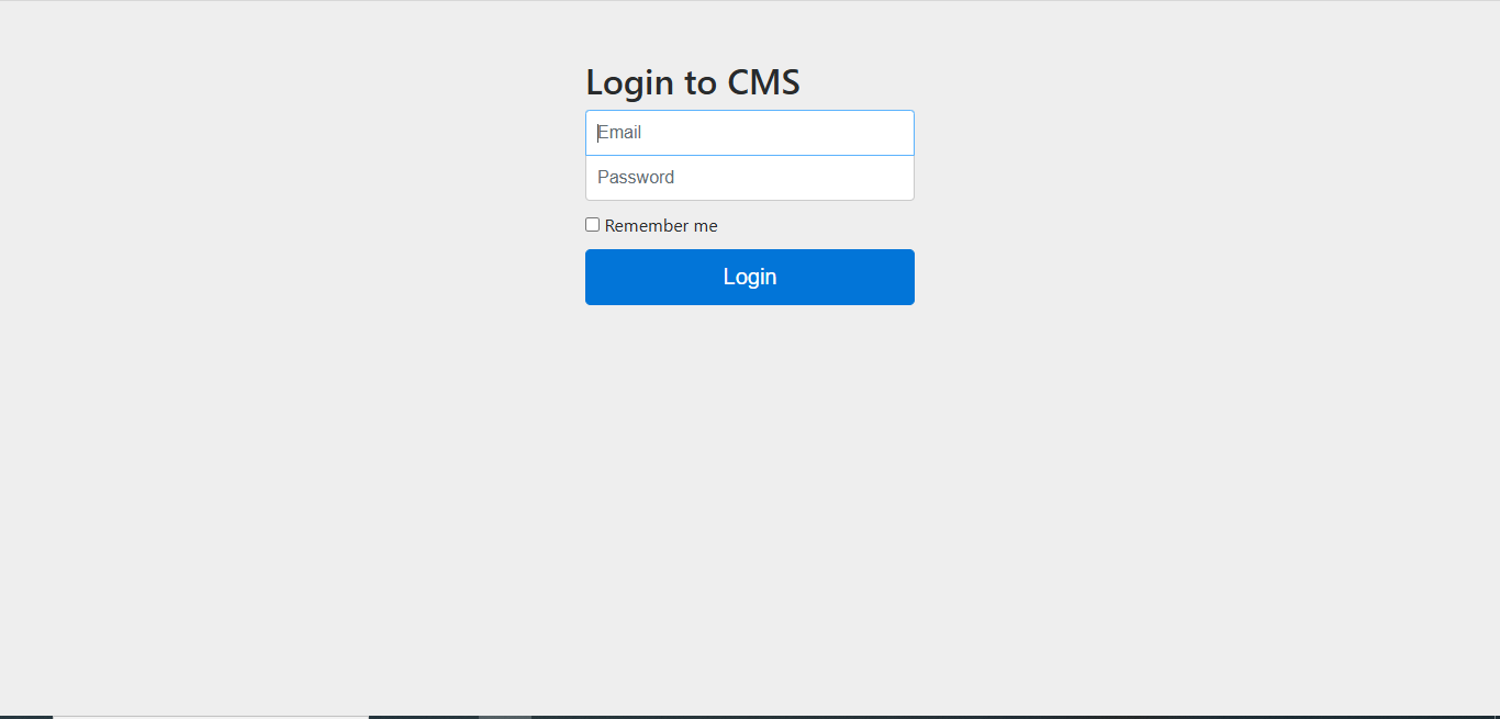 Создание CMS