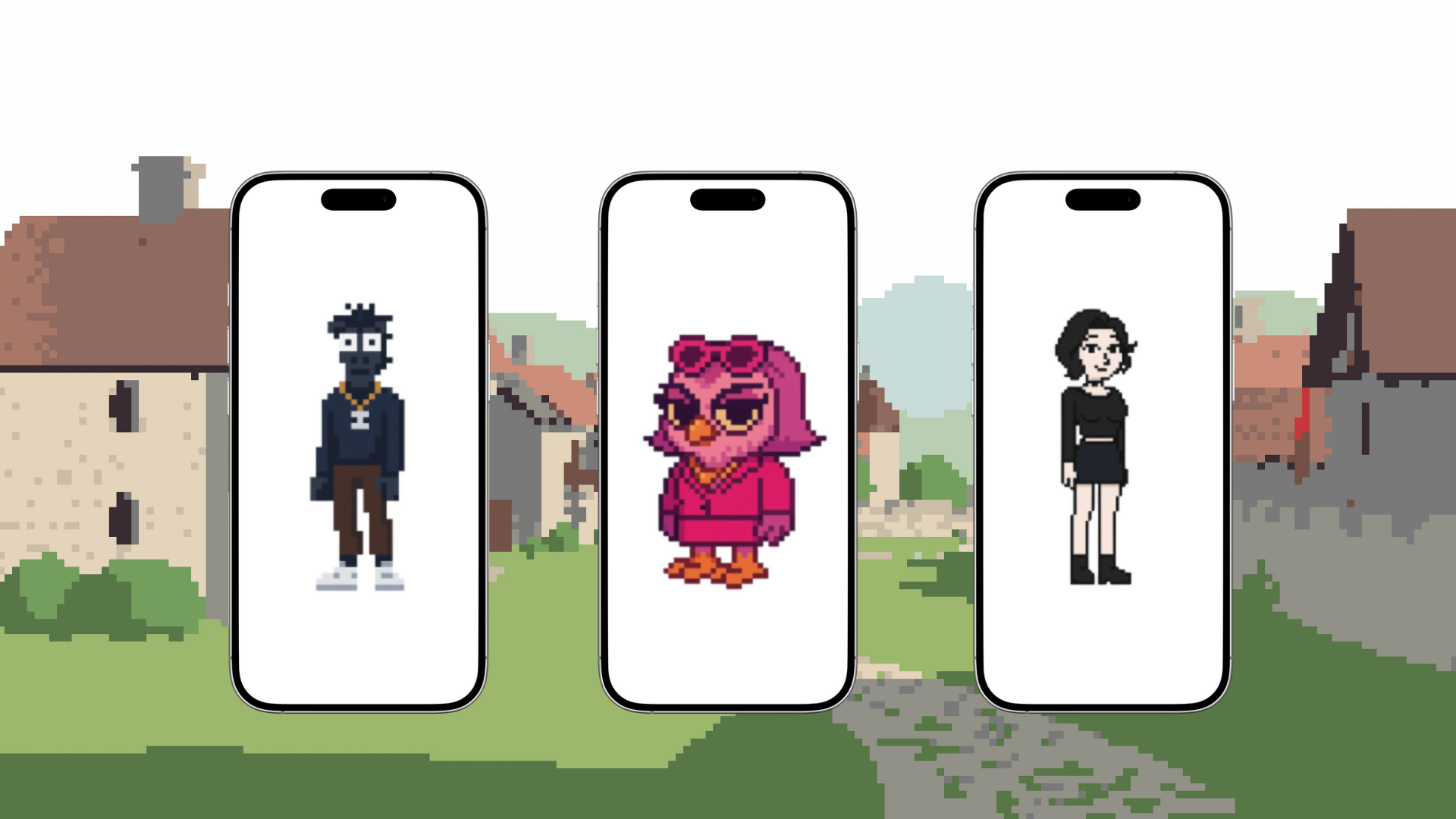 Отрисовка персонажей в стиле Pixel для анимации