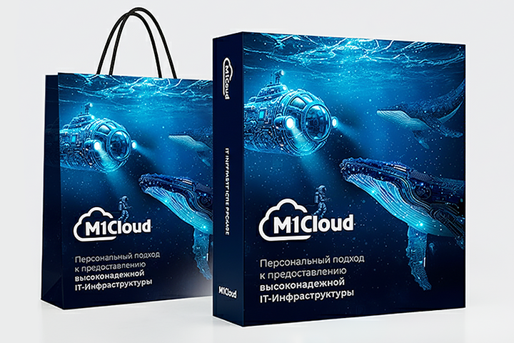 Концепт оформления мерча M1Cloud