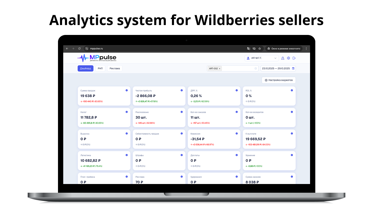 Система аналитики для продавцов Wildberries