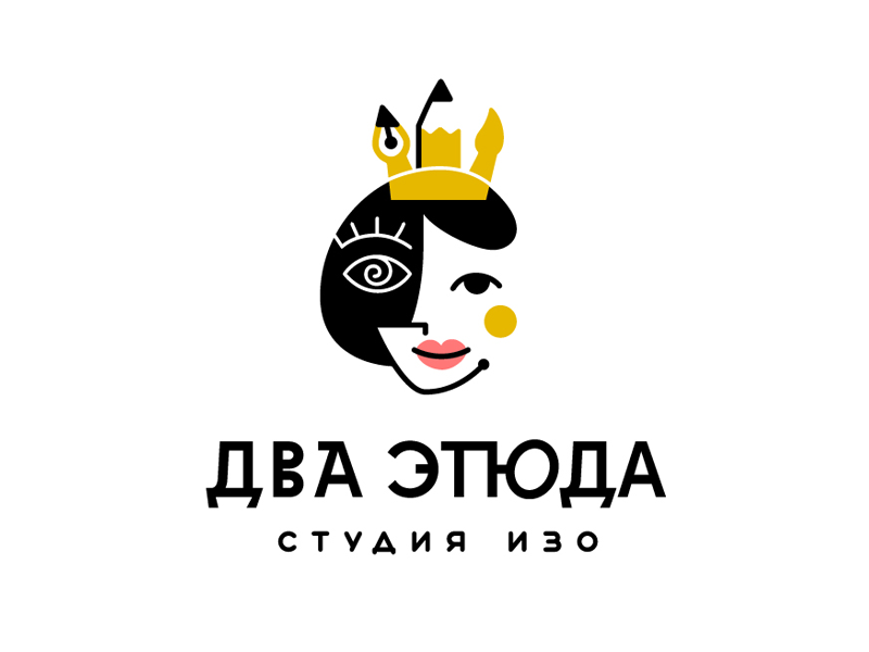 Когда искусство становится логотипом: проект для студии «Два этюда»