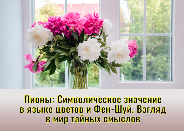 Пионы: Символическое Значение в Языке Цветов и Фен-Шуй. Взгляд в Мир Тайных Смыслов