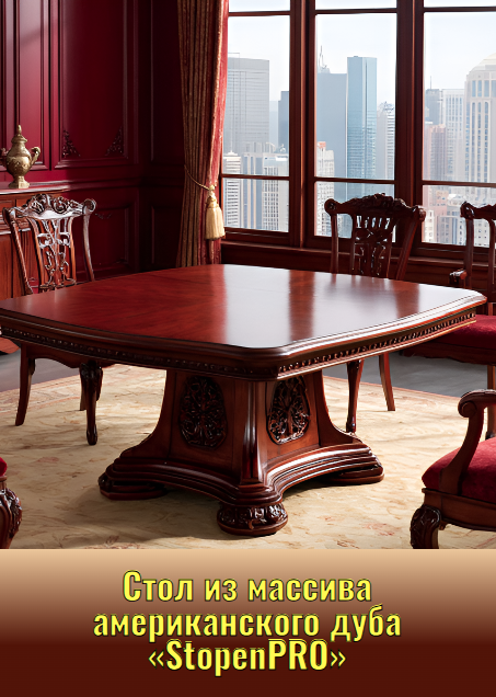 Стол из массива американского дуба «StopenPRO»