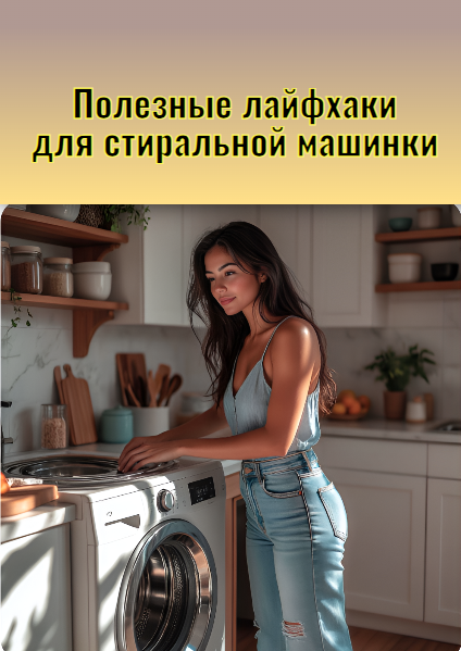 Пост для Telegram на тему "Полезные лайфхаки для стиральной машинки"