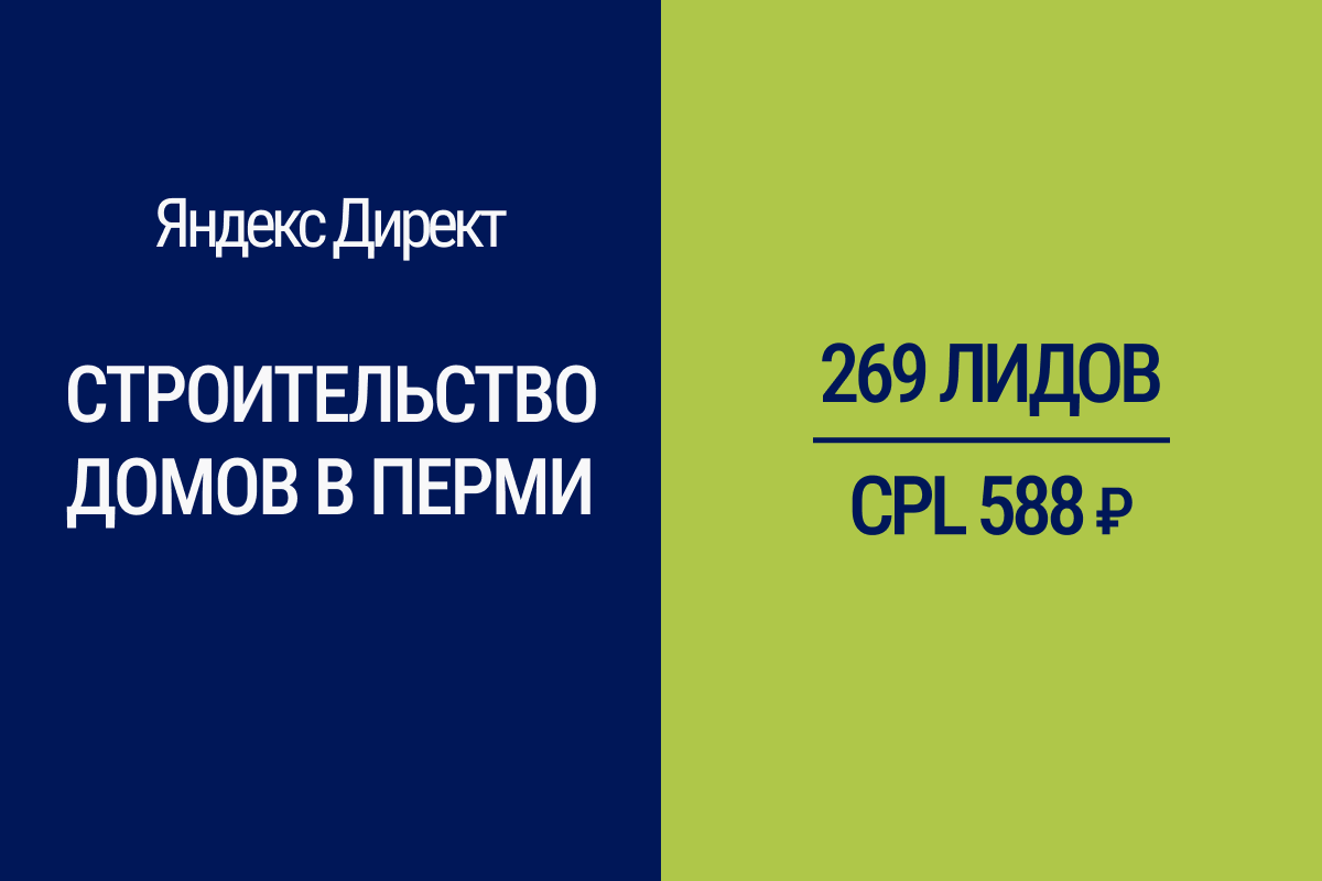 Привлечение клиентов на строительство домов (Пермь)