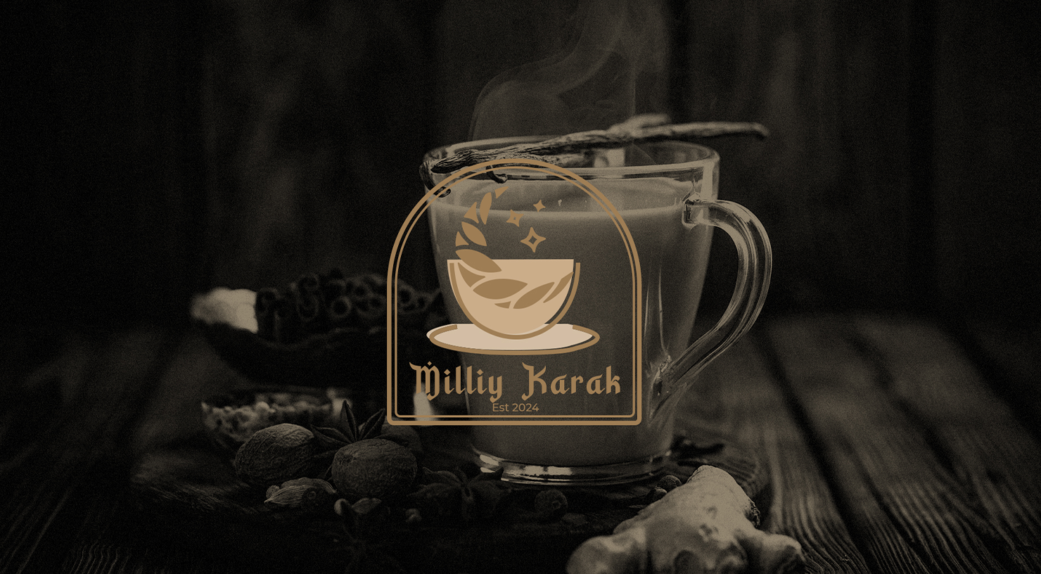 Фирменный стиль для кофейни Milliy Karak