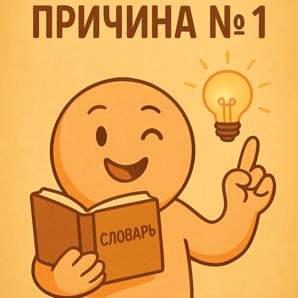 Причина выбрать именно меня №1 Большой словарный запас
