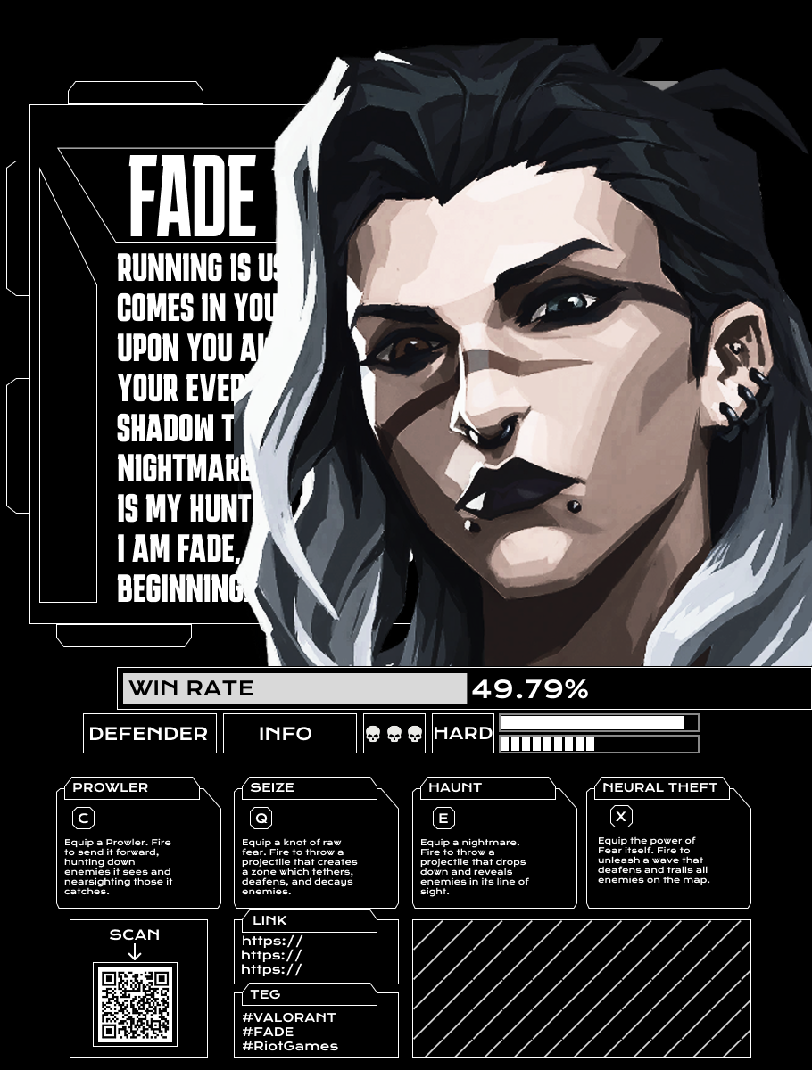 Постер по теме: FADE из игры VALORANT