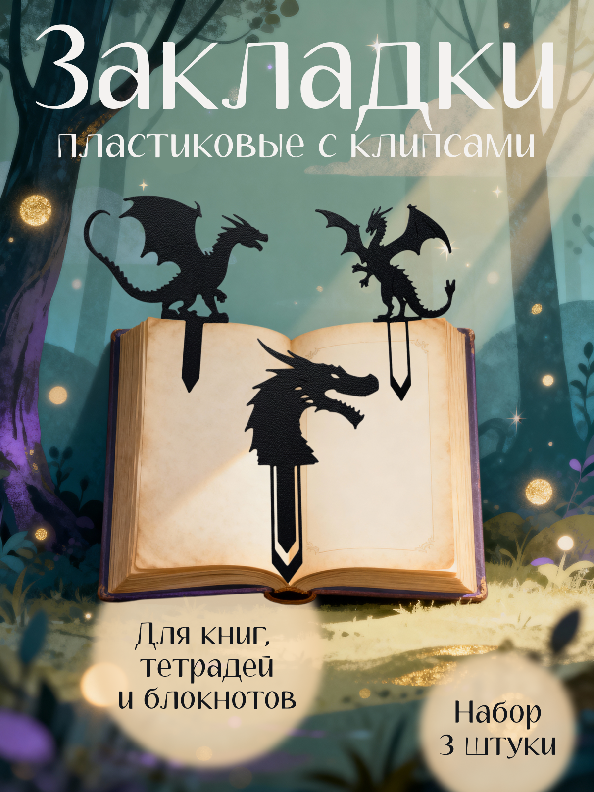 Дизайн инфографики для карточки товара "Закладки"