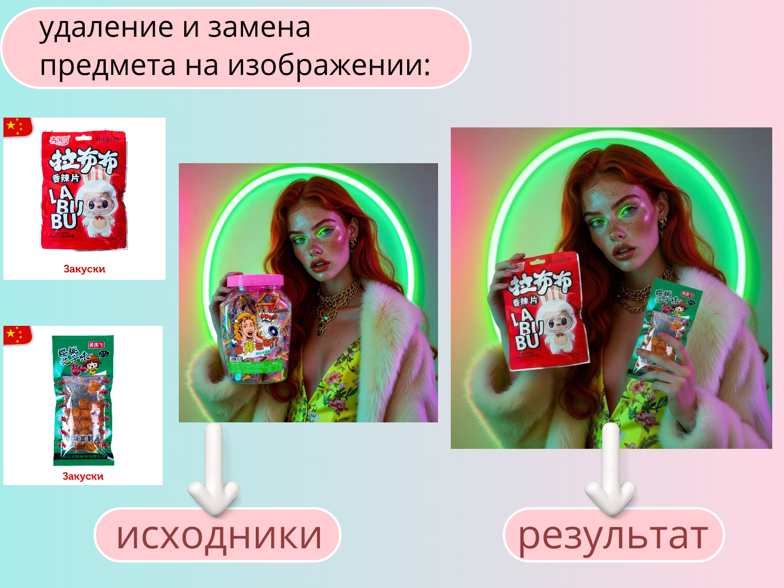 Замена и удаление фона, предметов на изображении, замена лиц