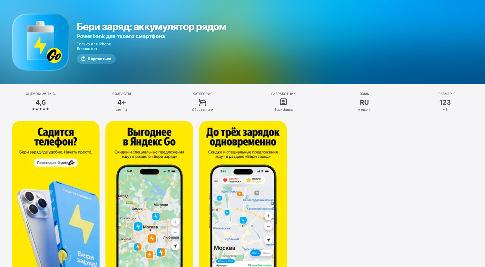 Разработка приложения по заказу Яндекса