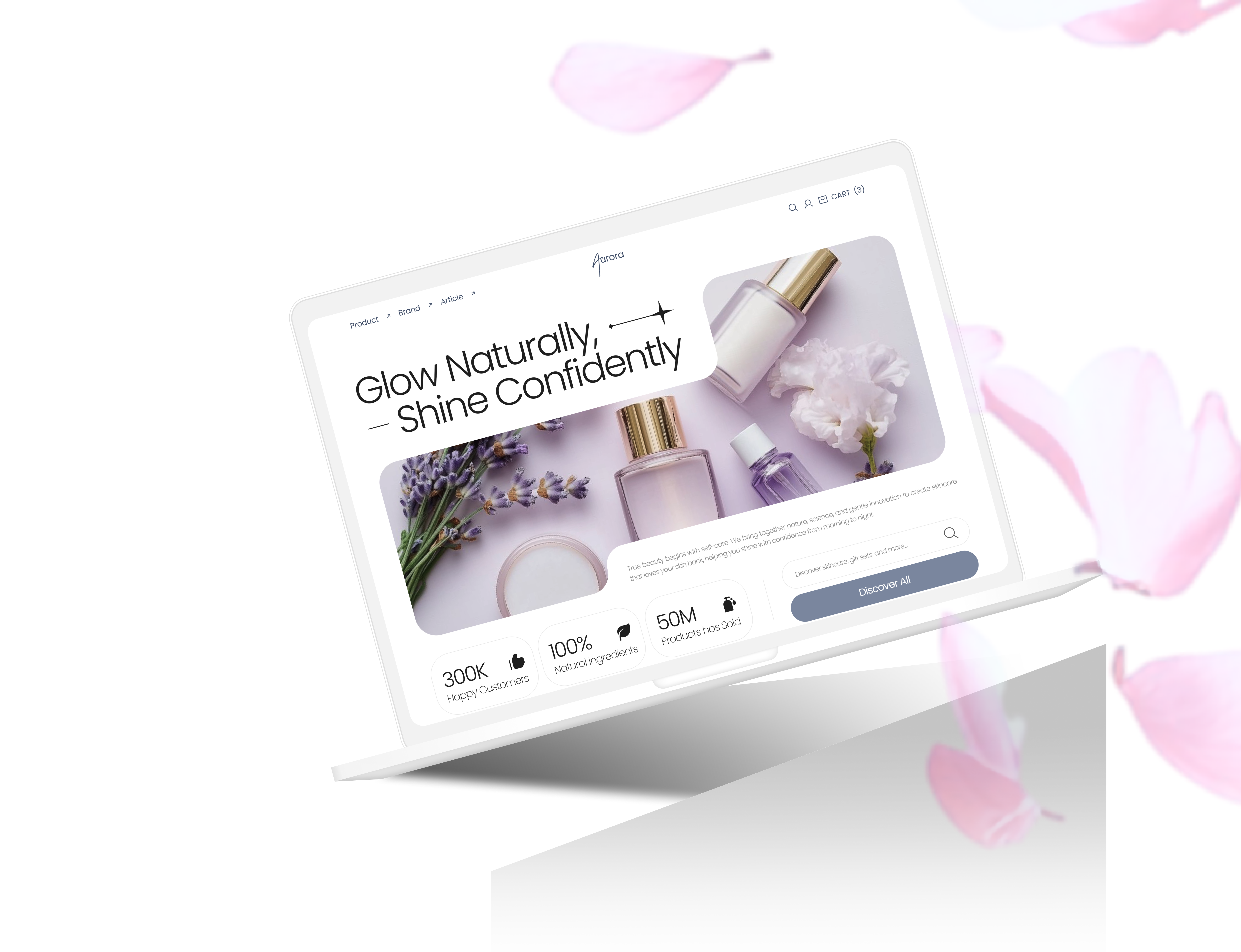 Лендинг для бьюти-магазина