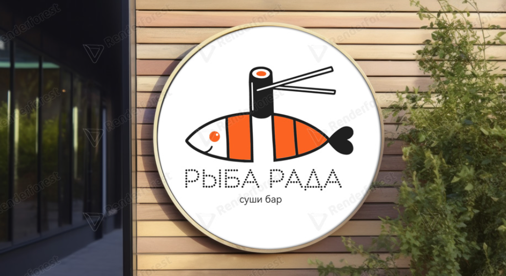 Логотип для суши-бара "Раба Рада"