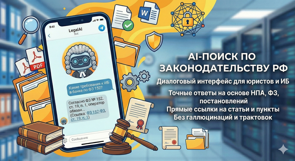 Интеллектуальный поиск по законам и постановлениям