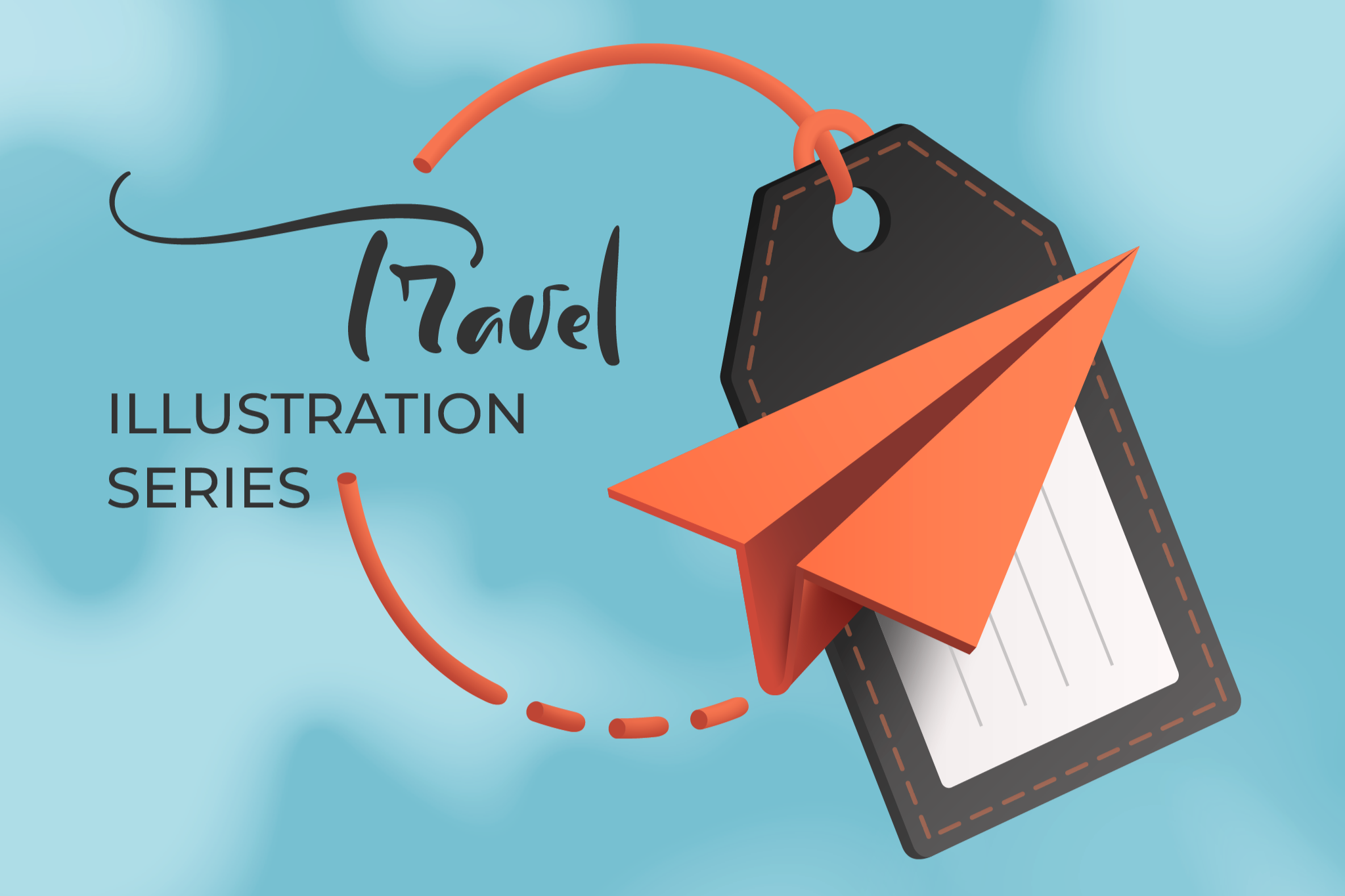 Серия промо-иллюстраций для туристической компании.