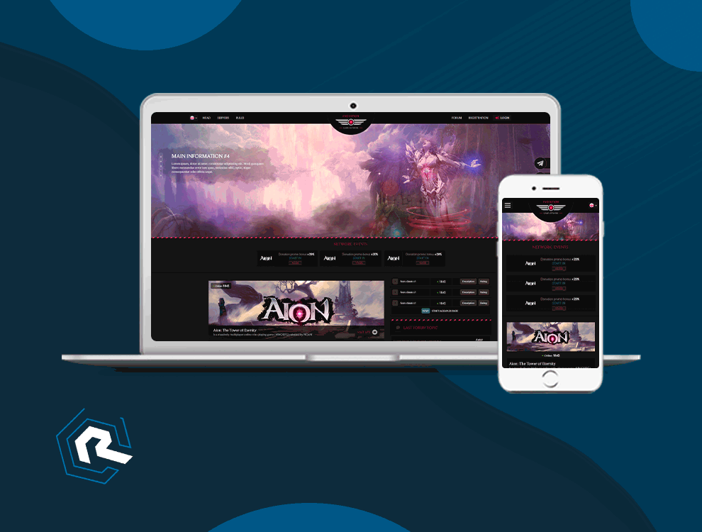 Веб-проект для сети игровых серверов с описаниями статистикой и страницами кабинета