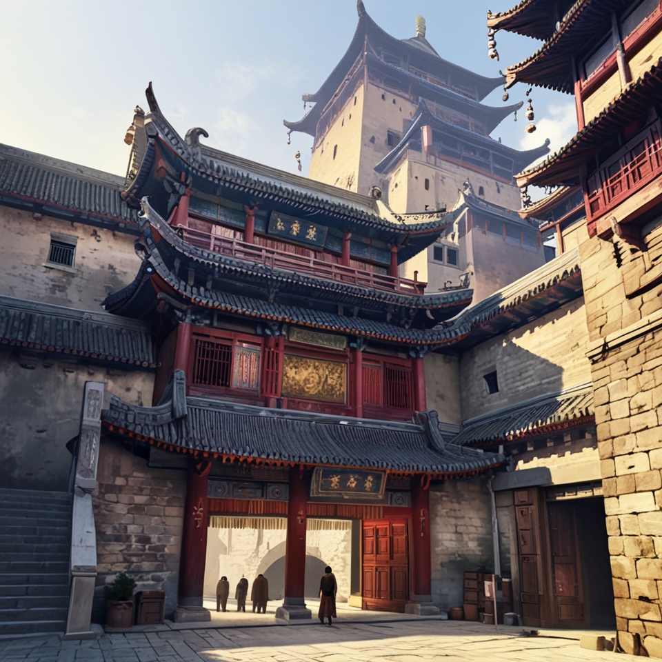 Leonardo_Anime_XL_Old_city_of_China_0.jpg