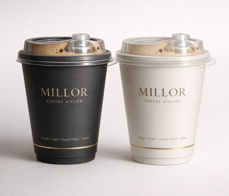 Лого + дизайн кофейни Millor