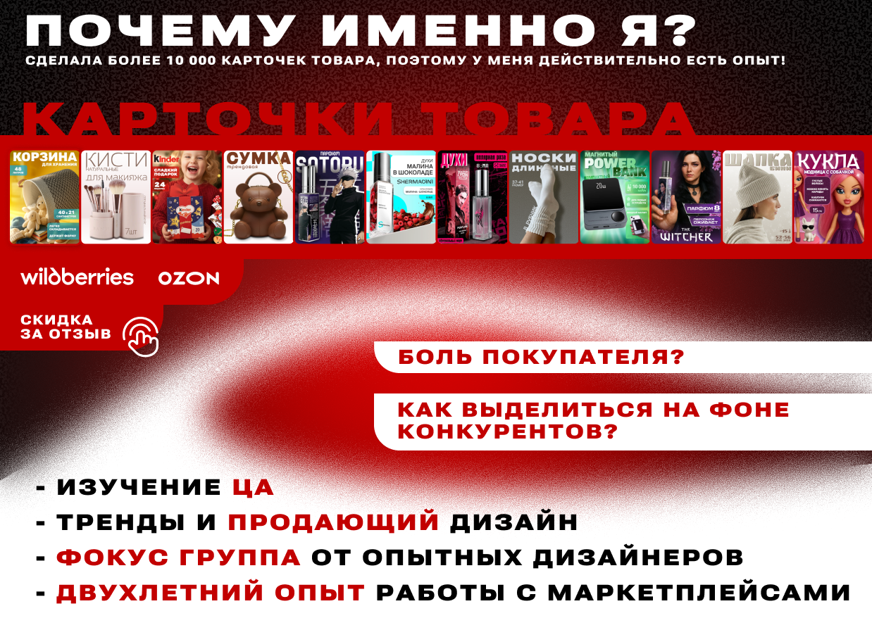 карточки товаров для маркетплейса