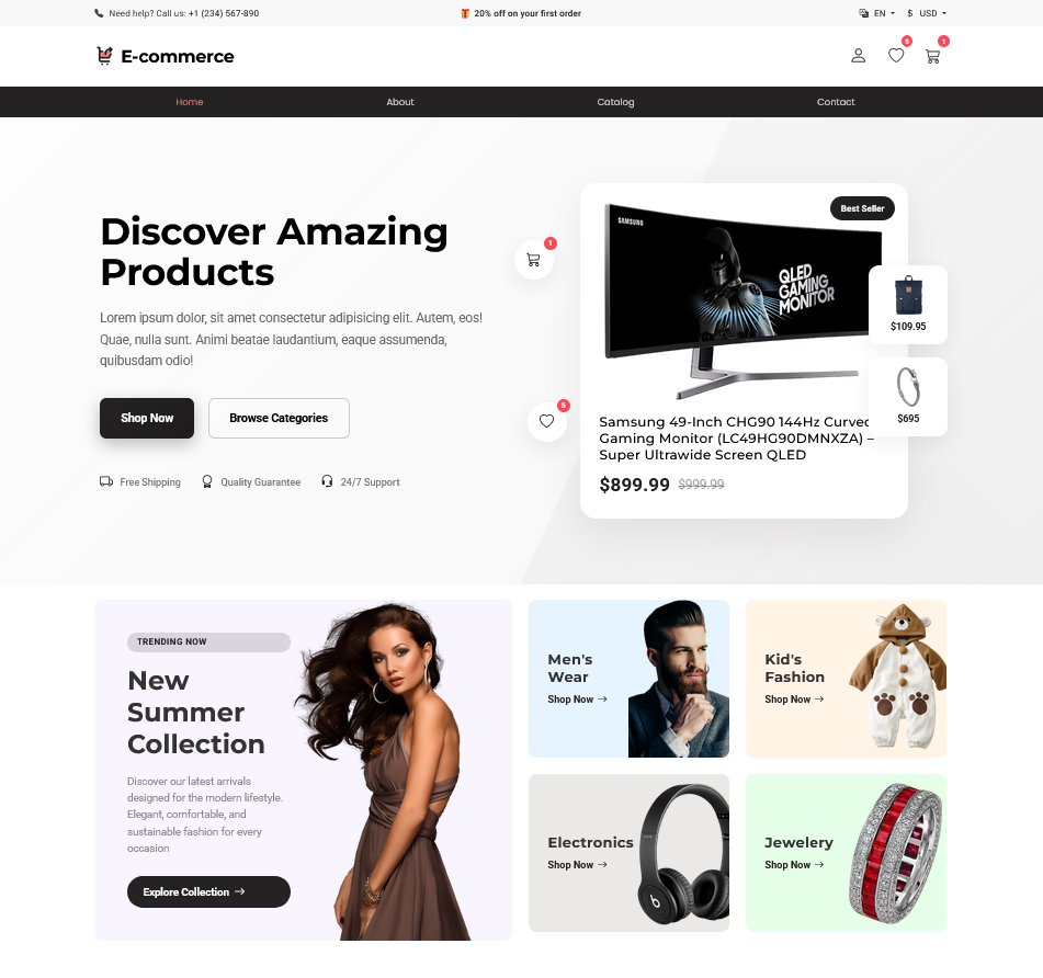 Интернет-магазин E-commerce