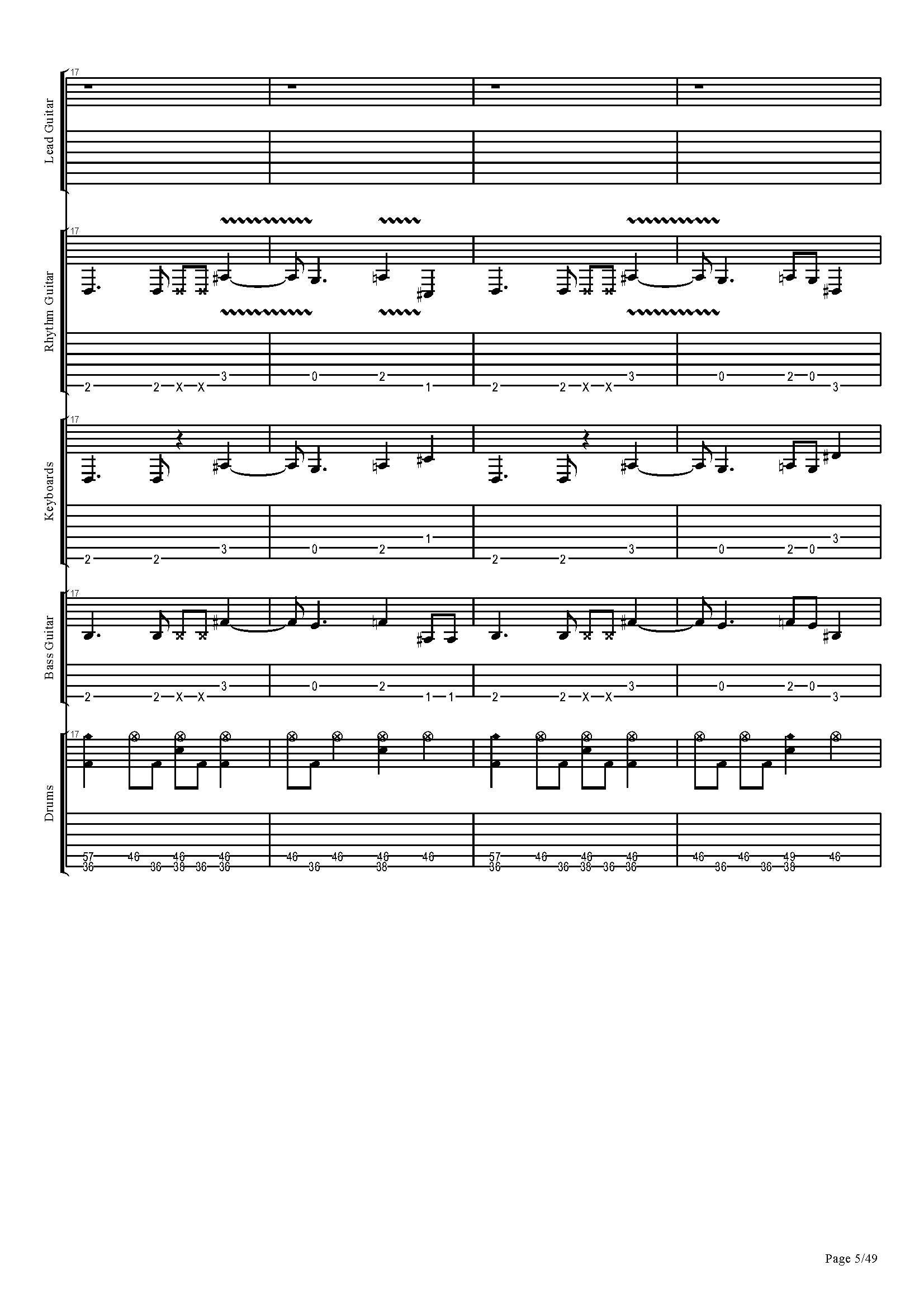 Партитура кавер-версии песни Loc-Dog, ICEGERGERT - Не засыпать_С