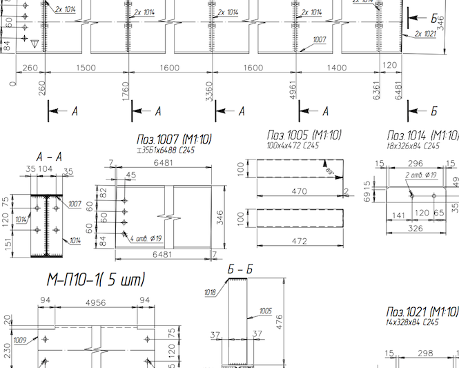 Разработка разделов КМ, КМД