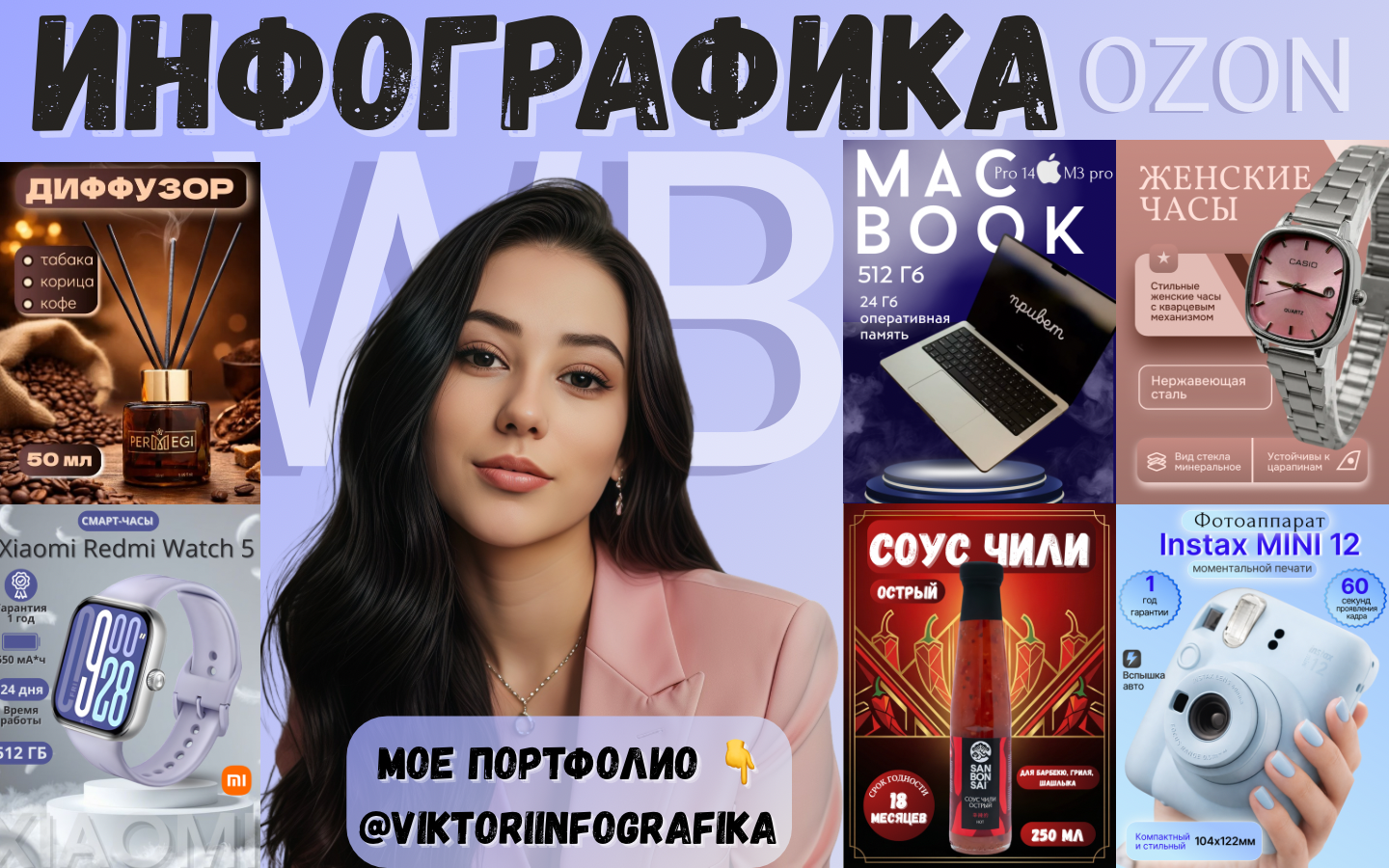 Инфографика карточек товаров для WB/OZON