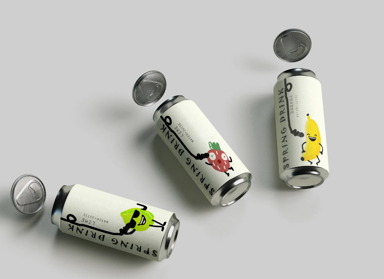 Дизайн упаковки "Spring Drink"