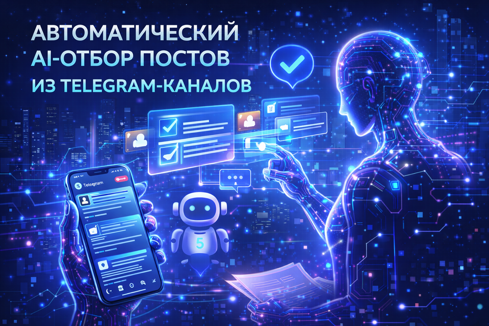 Автоматический отбор постов Telegram под интересы пользователя