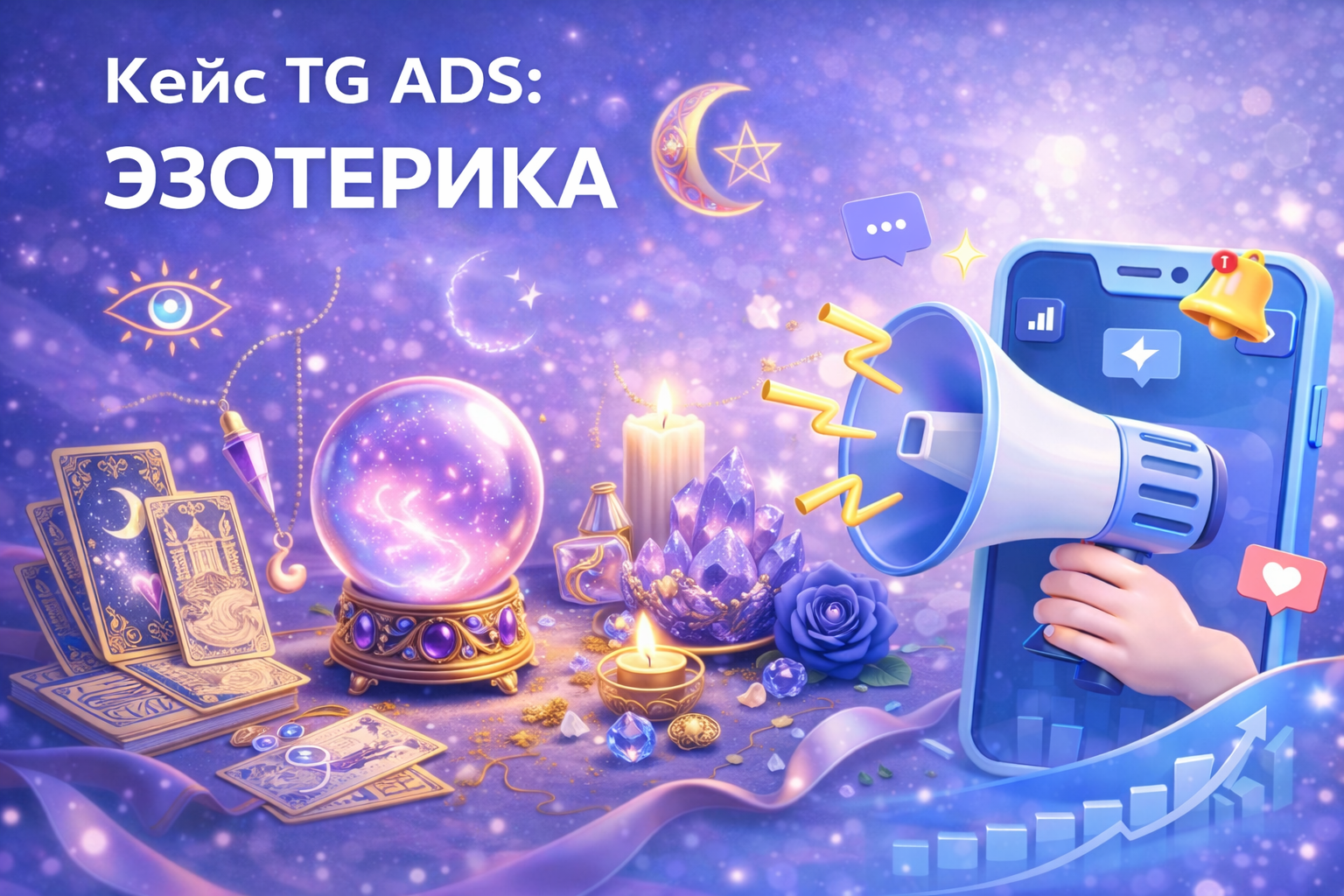 1€ за подписчика в канал! Кейс TG ADS: ЭЗОТЕРИКА