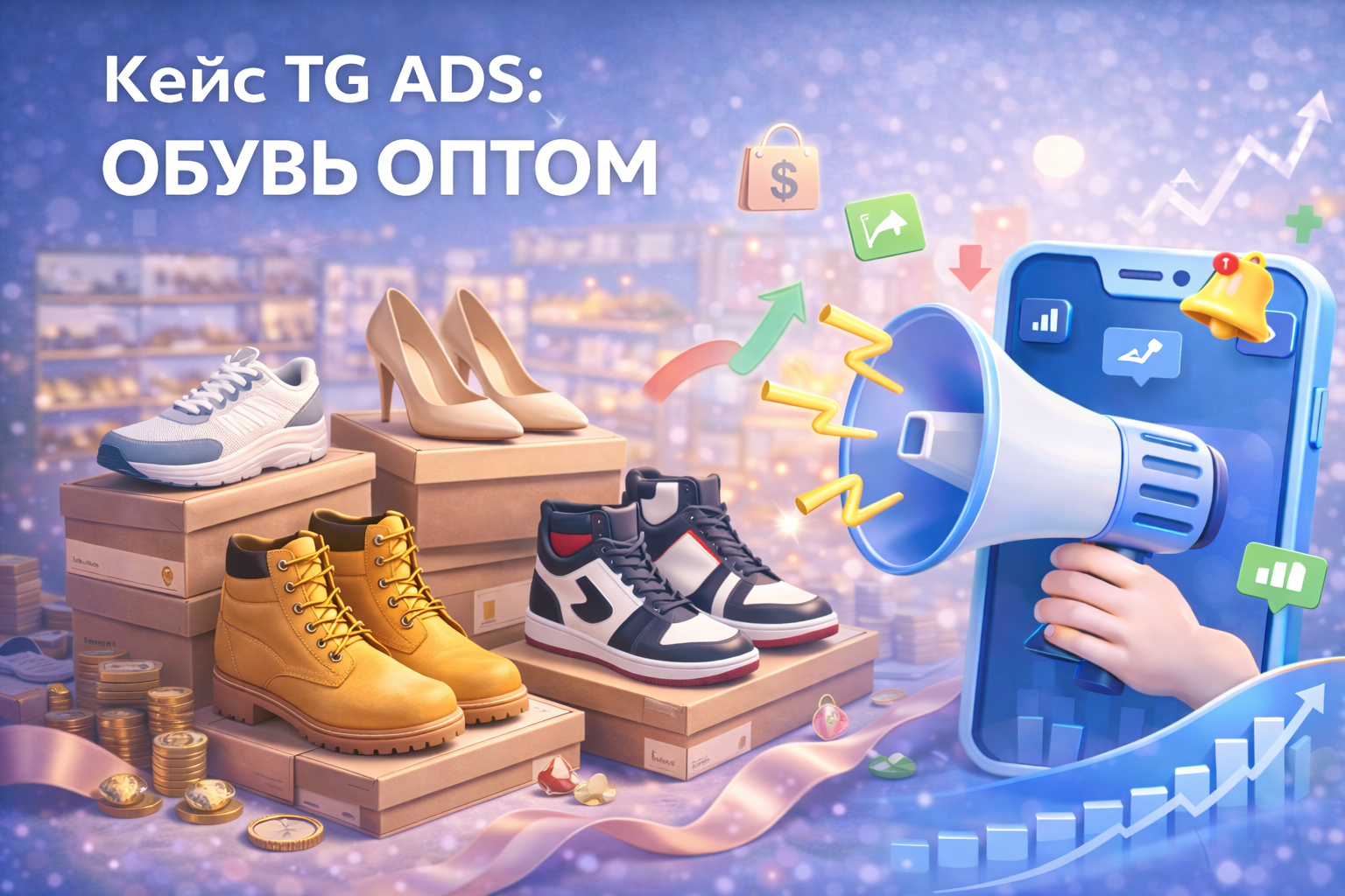 8,5 рублей за клиента? Пожалуйста! Кейс TG ADS: ОБУВЬ ОПТОМ