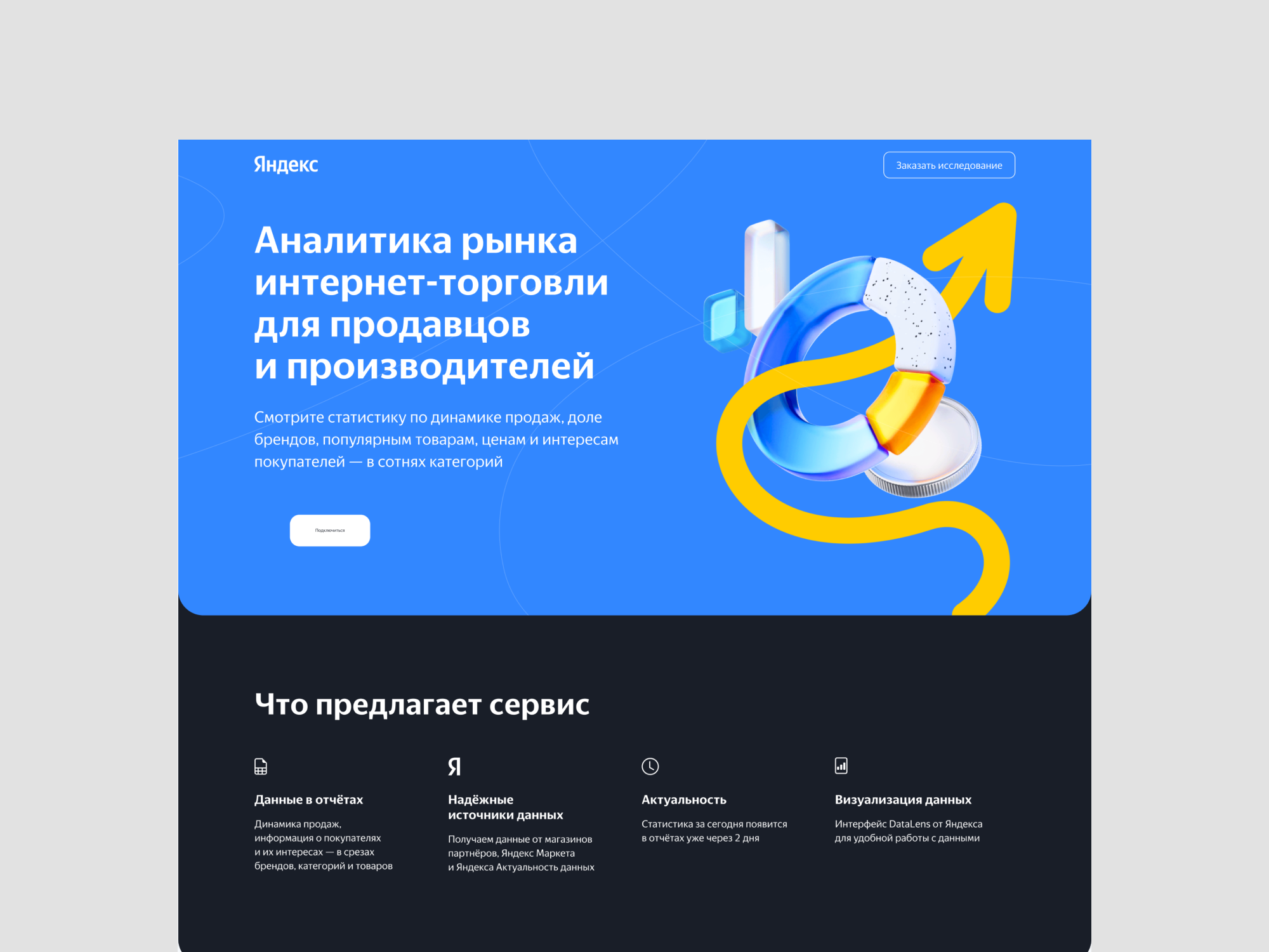 Веб-сайт для компании "Яндекс.Аналитика"